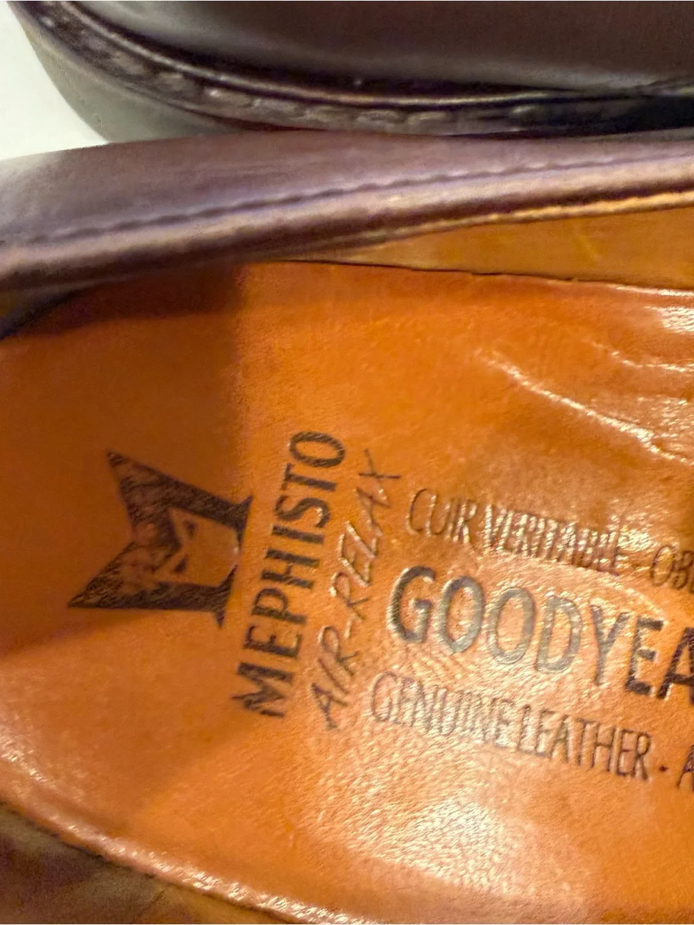 Mephisto Men's Melchior Captoe Oxford Brown Leather Goodyear Welt Sz 10 EUC